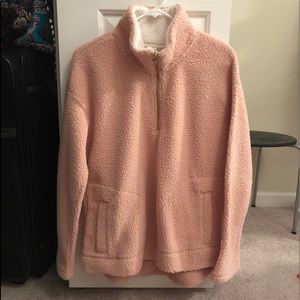 old navy sherpa pullover